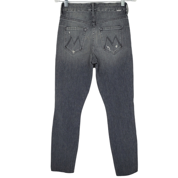 Mother The Looker High Waist Nick Fray Ankle Skinny Jeans in Grey Size 25 - Picture 4 of 9